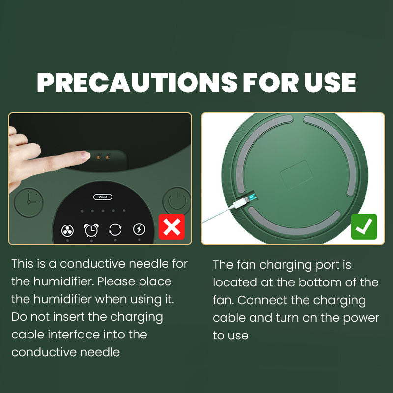 Foldable fan, demonstrating stable operation at its highest extension.