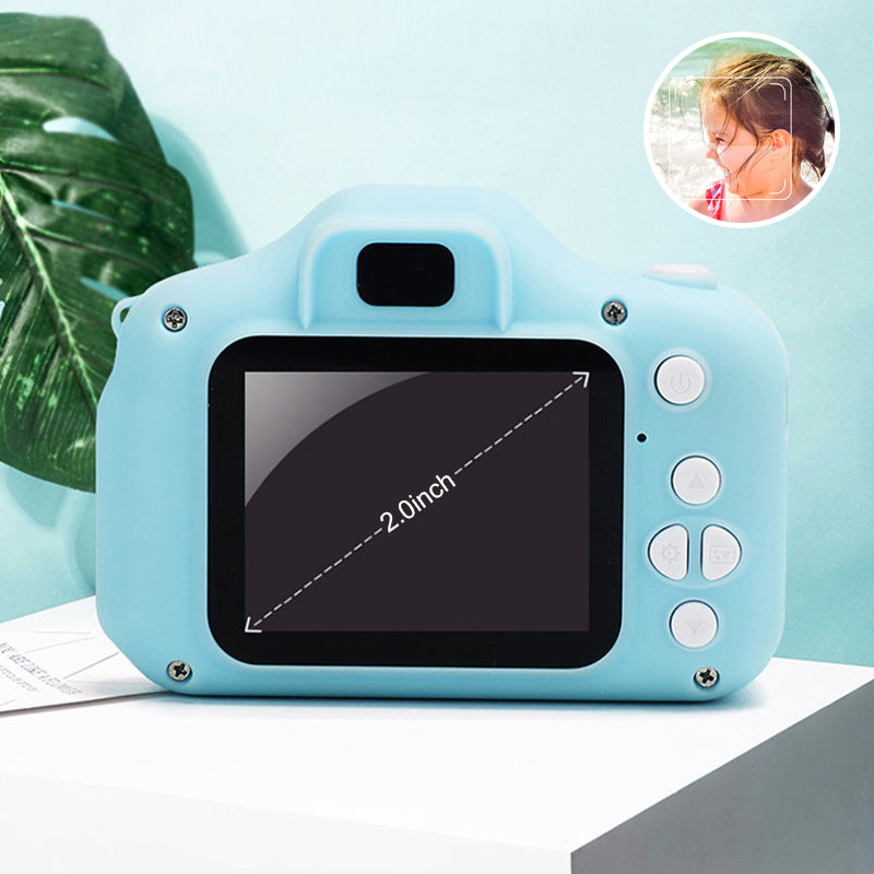 Set of multi-colored kids' reusable mini digital cameras, showcasing a variety of vibrant options.
