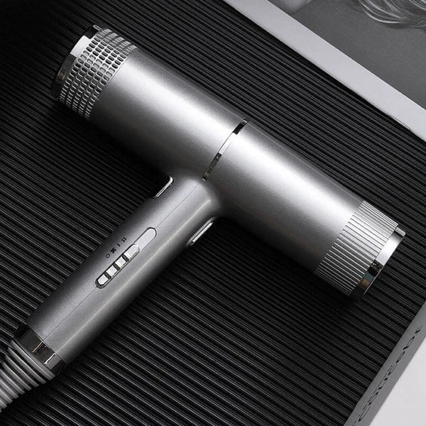 High-speed professional hair dryer with anion tech for quick, healthy drying & shine. Available in red.