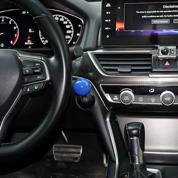 Universal joystick engine start stop button cover in a luxury car, premium auto decor