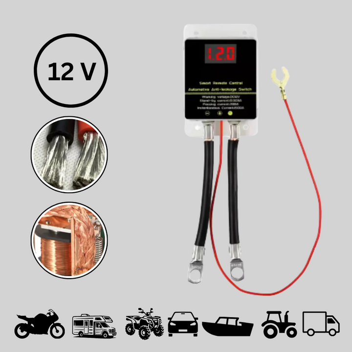 Truck & RV remote battery disconnect system for essential security, preventing theft and deep battery discharge.
