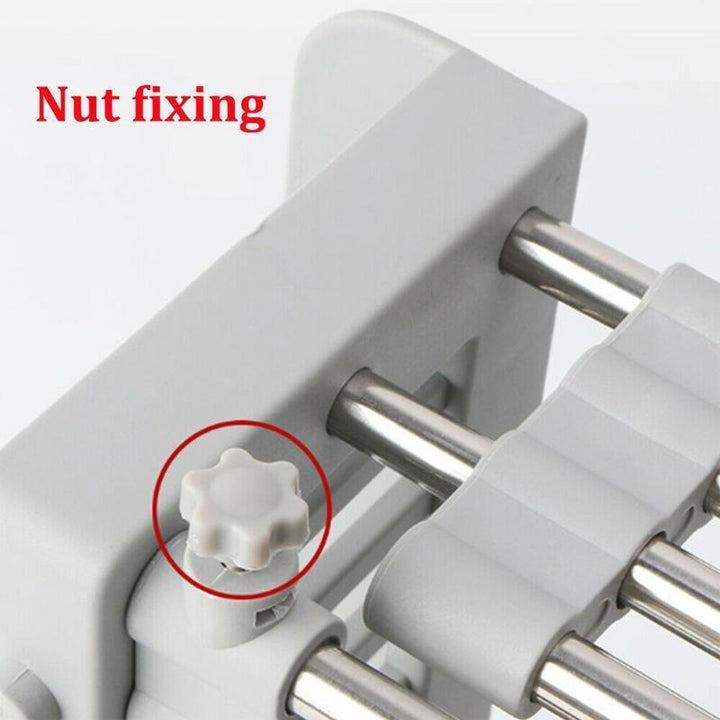 Adjustable stainless steel retractable sink rack, perfect for various kitchen sink sizes & uses