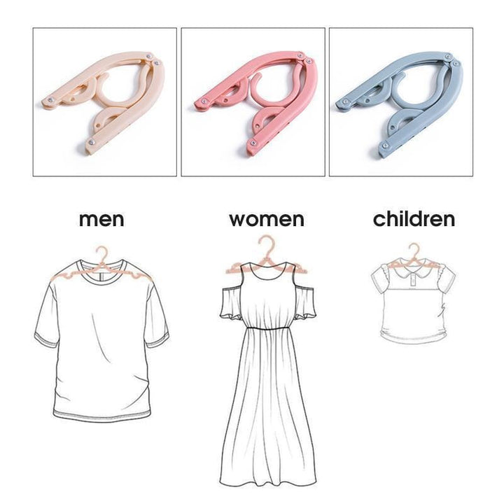 Anti-slip portable travel hangers, ensuring clothes stay put, essential travel accessory