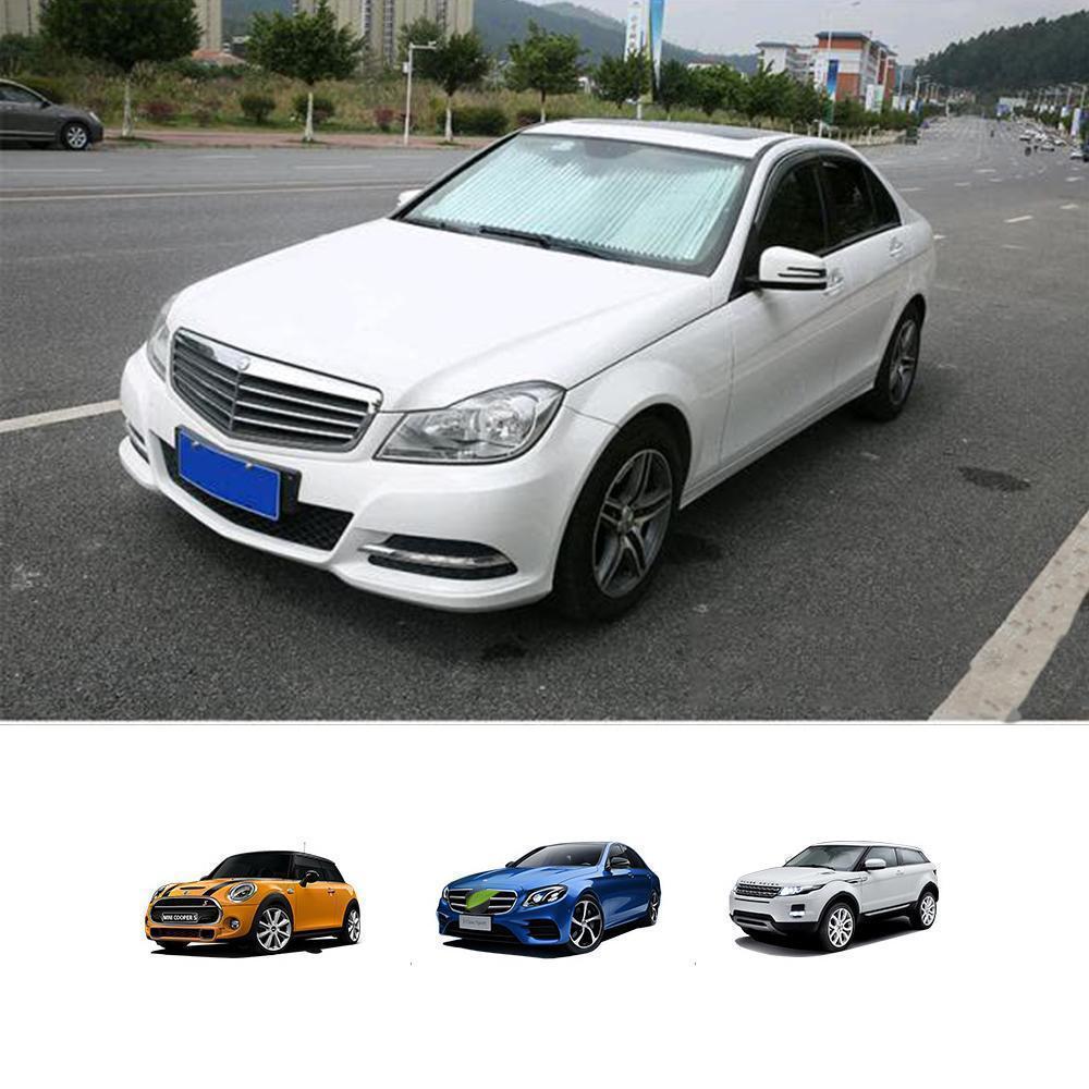 Unisex retractable sunshade, essential car accessory for UV protection and comfort