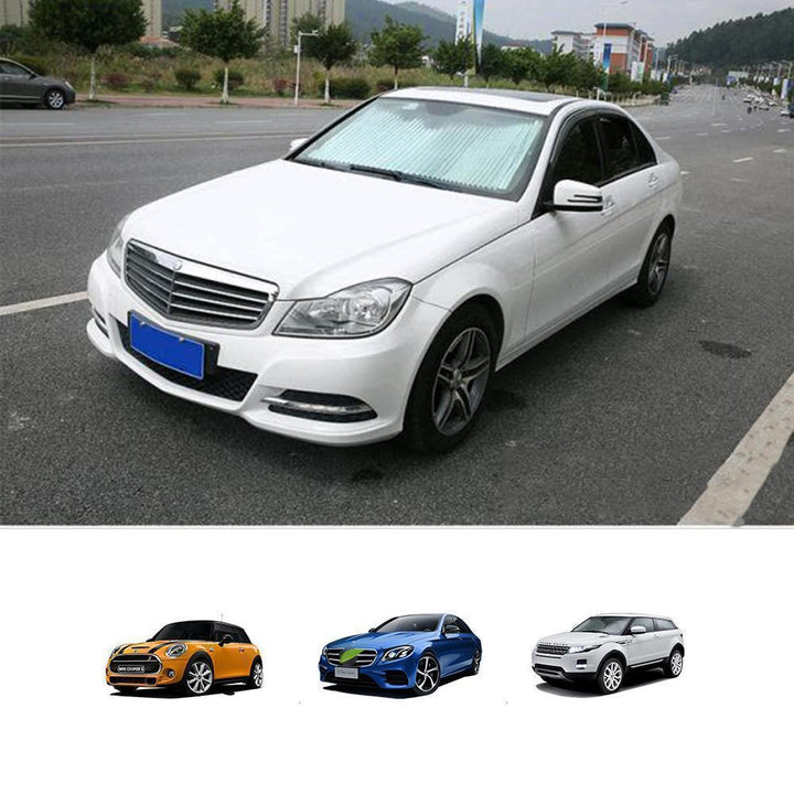 Unisex retractable sunshade, essential car accessory for UV protection and comfort