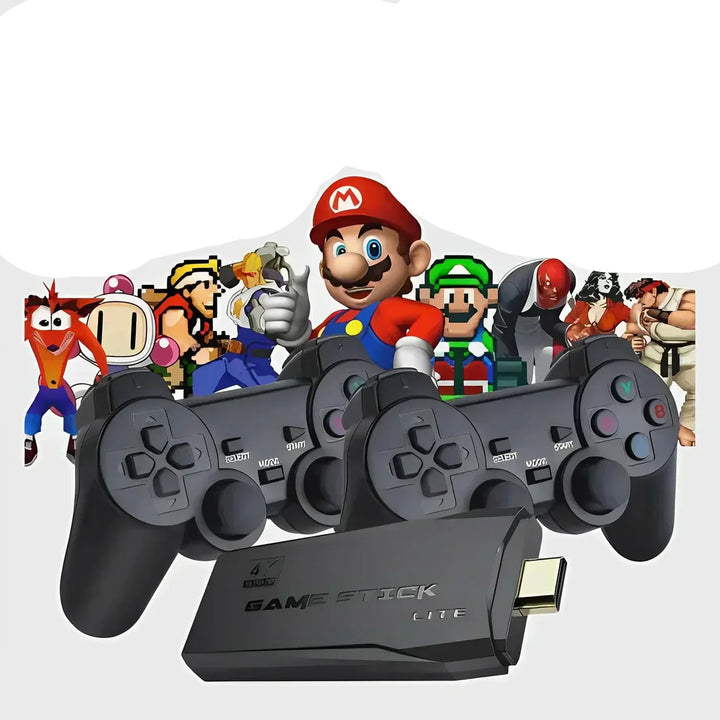 Retro gaming console with 20,000+ classic 80s & 90s games. Plug & play video game system.