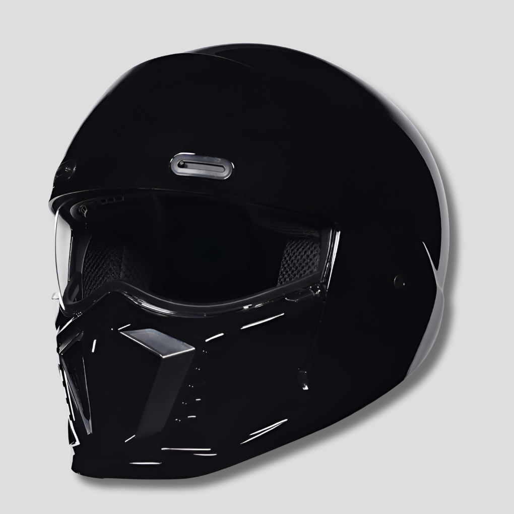 Comfortable unisex retro helmet, DOT & ECE certified for maximum motorcycle rider safety and style.