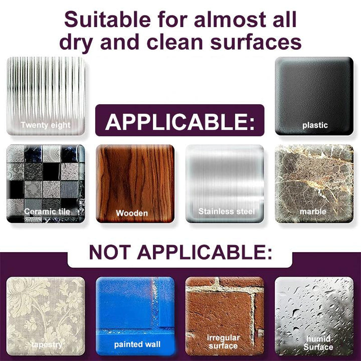 Washable double-sided tape, clear and strong, for organizing and household applications