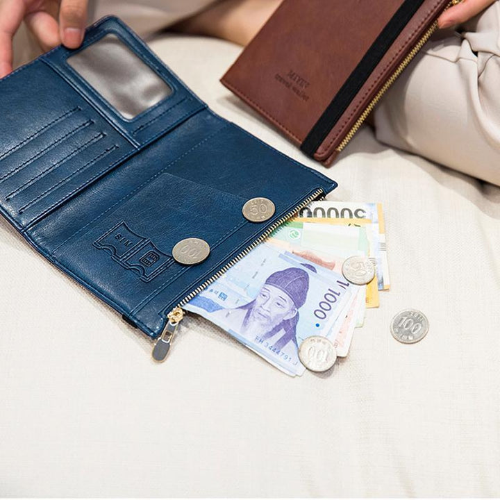 Black PU leather card holder, RFID protected for security, a perfect gift