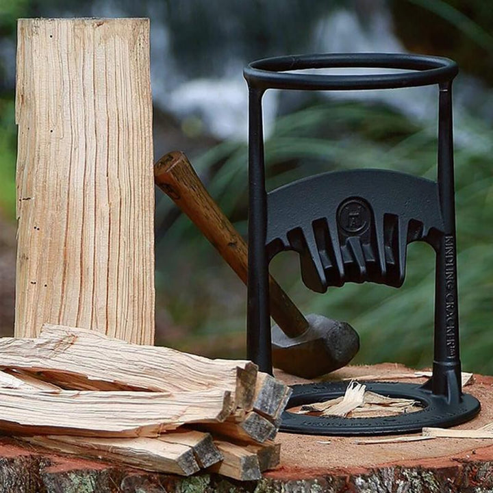 Versatile manual wood splitter for safe firewood & kindling. Essential log splitter for outdoor adventures & home.