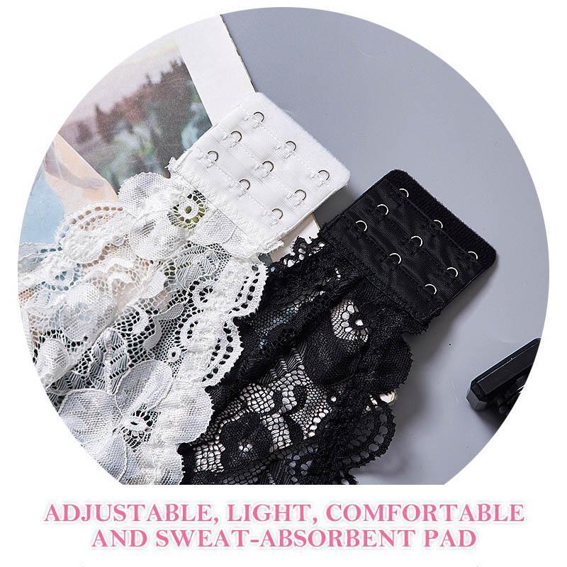 Model wearing a nude seamless lace bandeau, ideal strapless lingerie for smooth, invisible support.