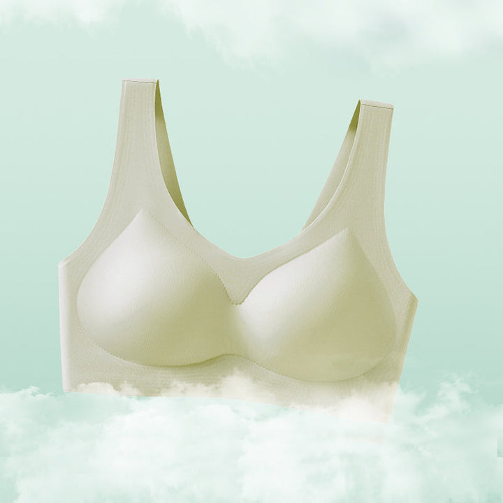 Stylish seamless wireless lingerie bra, combining comfort with a sleek, minimalist design for women