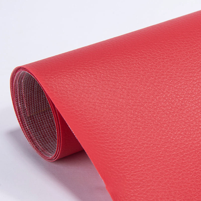 Self-adhesive leather repair for sofa, furniture, and auto upholstery; blend seamlessly with original
