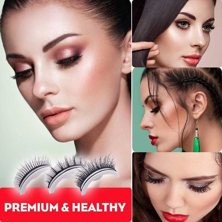 Premium self-adhesive reusable false lashes for women. Get quick, glamorous eye makeup & effortless beauty.