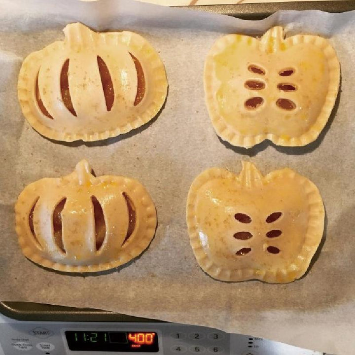Baking molds for pastry hand pies, essential kitchen tools for holiday gatherings.
