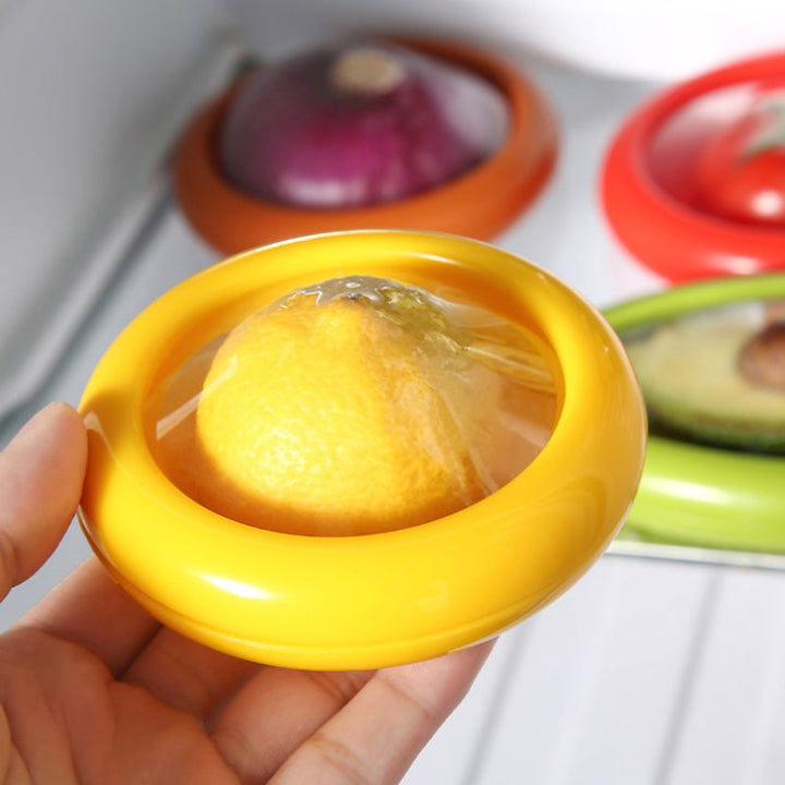 Side view of a Reusable Food Film Storage Box, highlighting durable plastic & secure seal for food