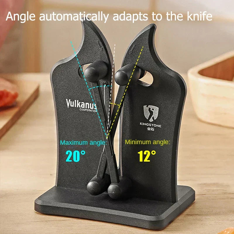 Durable SharpMaster Pro stainless steel knife sharpener for all household cutlery and kitchen tools.