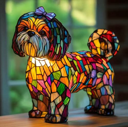 Decorative cat statue LED light, a captivating pet lover gift and home decor piece.