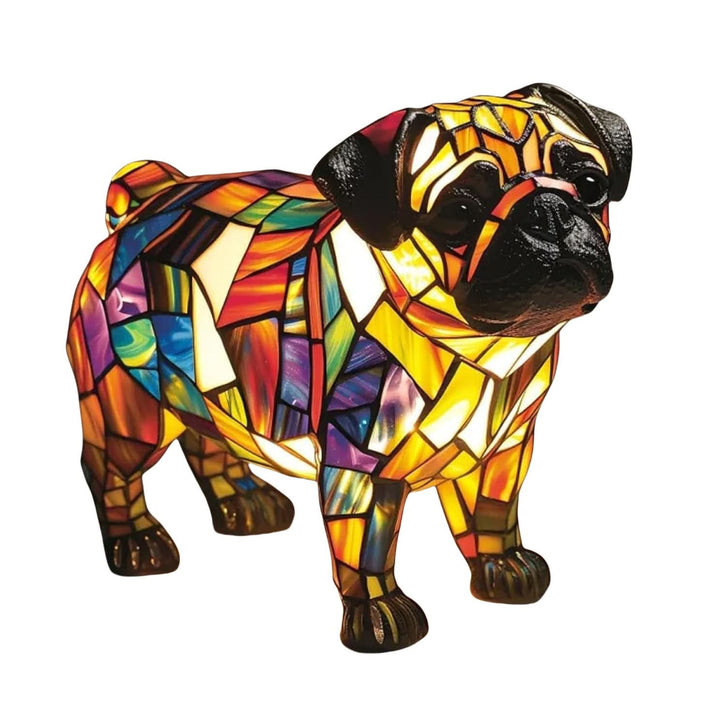 Elegant LED cat lamp, a shimmering animal figurine night light for modern home decor.