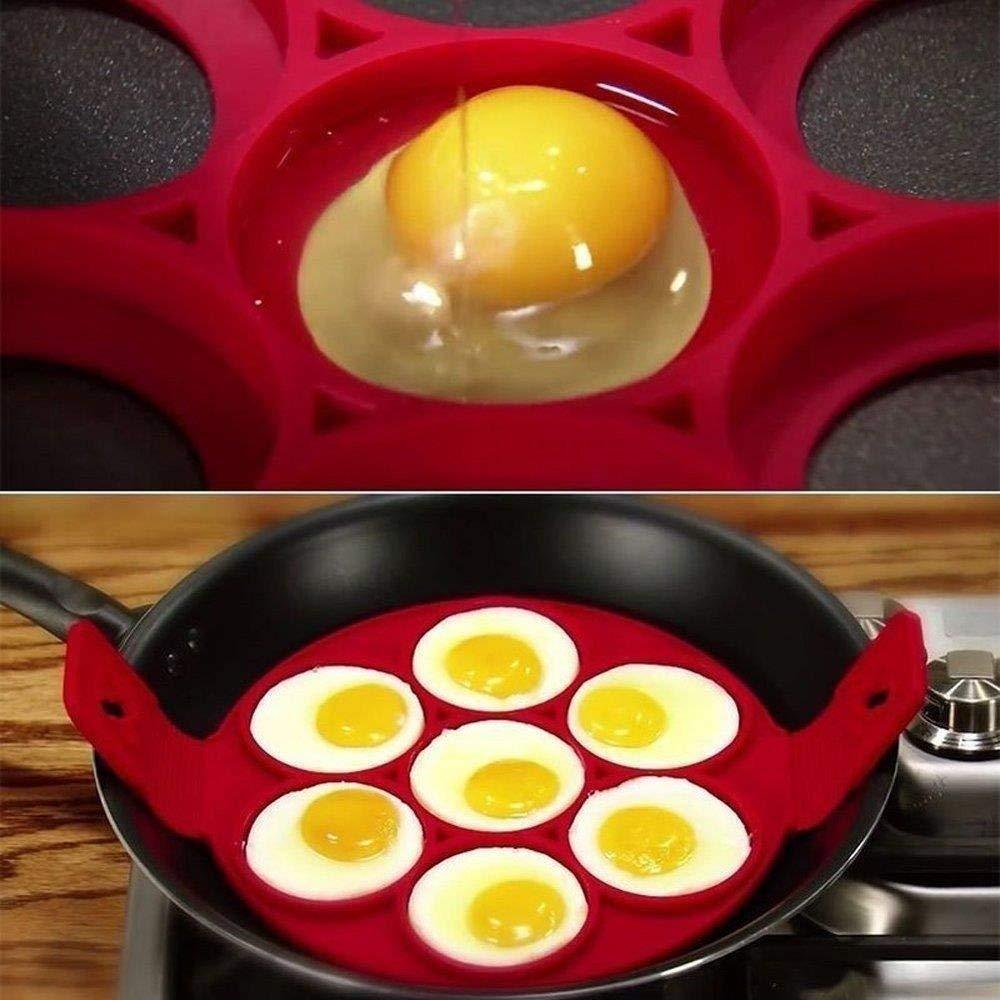 Compact silicone pancake and egg cooker, a must-have non-stick kitchen gadget for breakfast