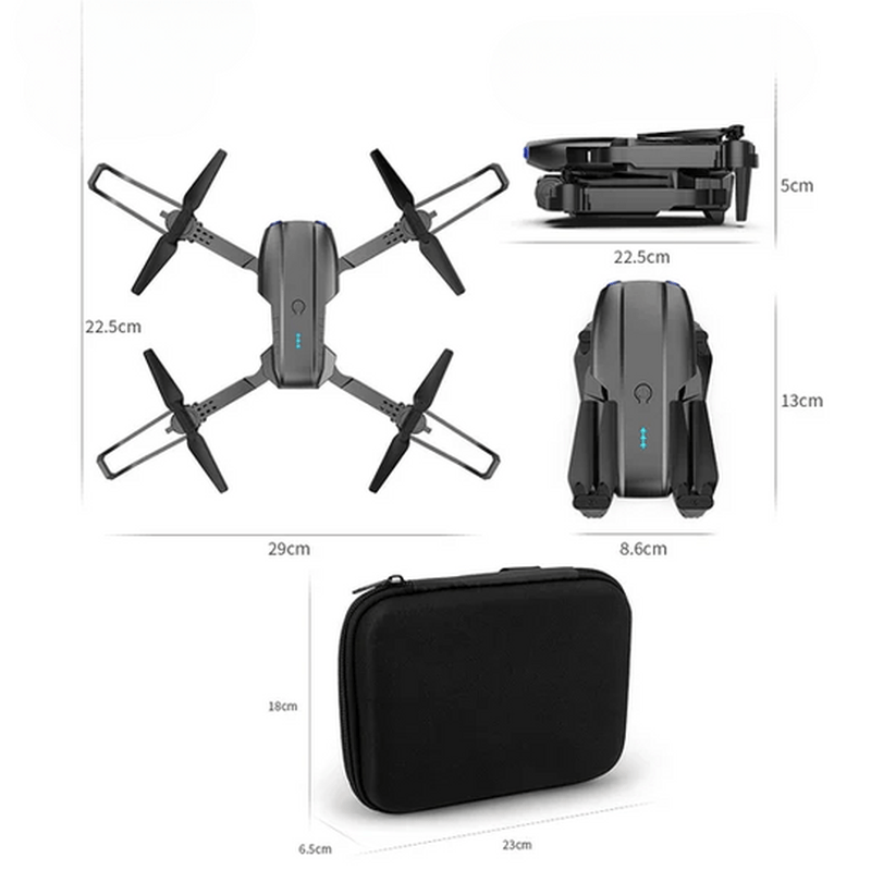 Robust 4K UHD quadcopter, designed for stability and obstacle avoidance during long flight operations.
