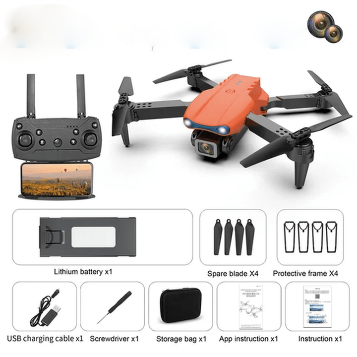 Compact 4K UHD camera drone, easy to transport for spontaneous outdoor tech aerial photography adventures.