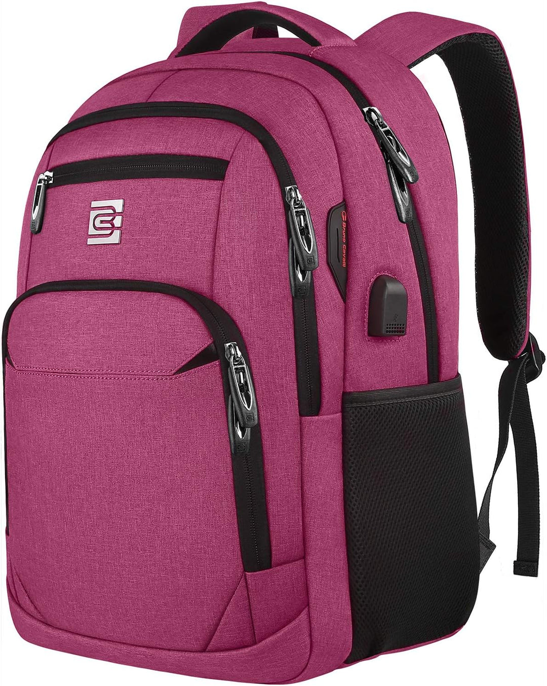 Anti-theft backpack with water-resistant exterior, protecting your laptop and essentials.