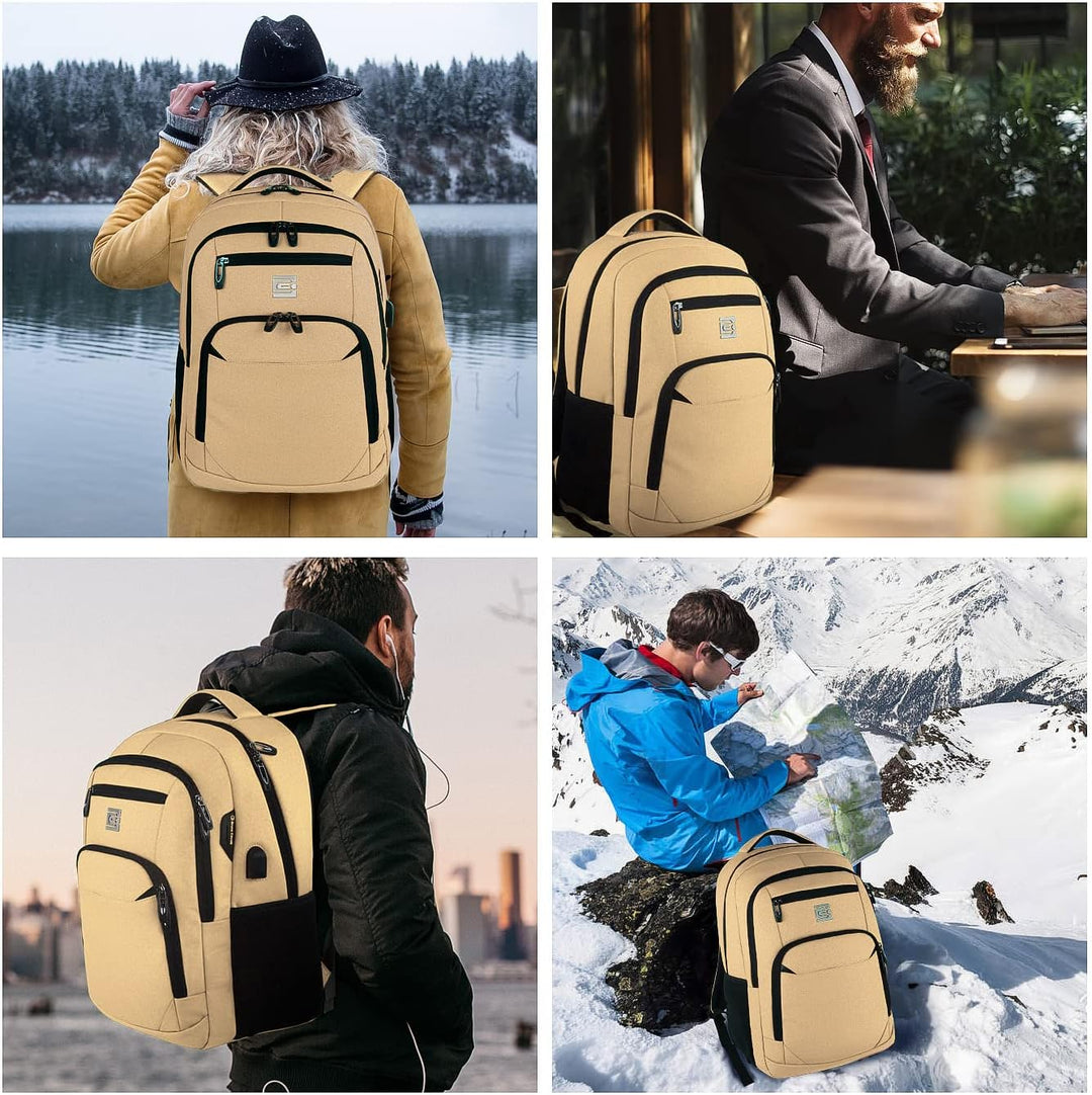 Ergonomic anti-theft laptop backpack, providing comfort for long commutes and trips.