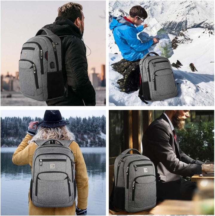 Durable water-resistant anti-theft backpack, built to last and protect your valuable tech.