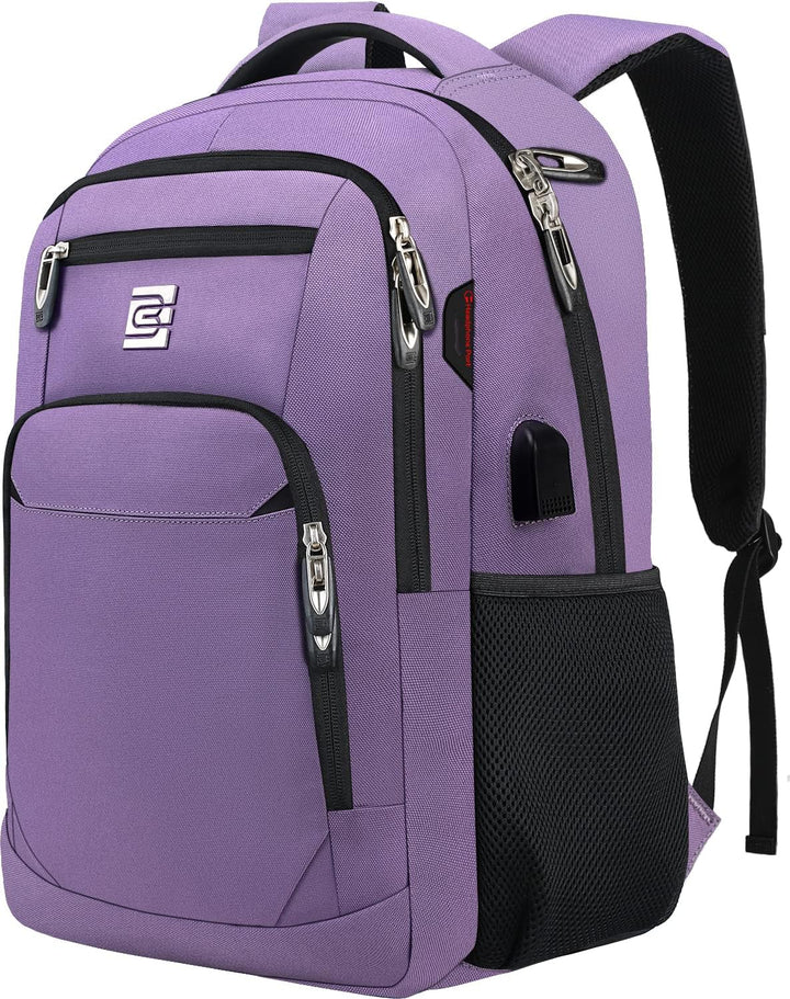 Organized anti-theft school bag with laptop sleeve, USB charging, and comfortable shoulder straps.
