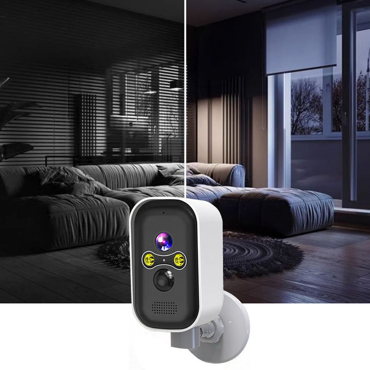 Two-Way Audio Smart Home Camera positioned to monitor a baby's nursery, ensuring peace of mind