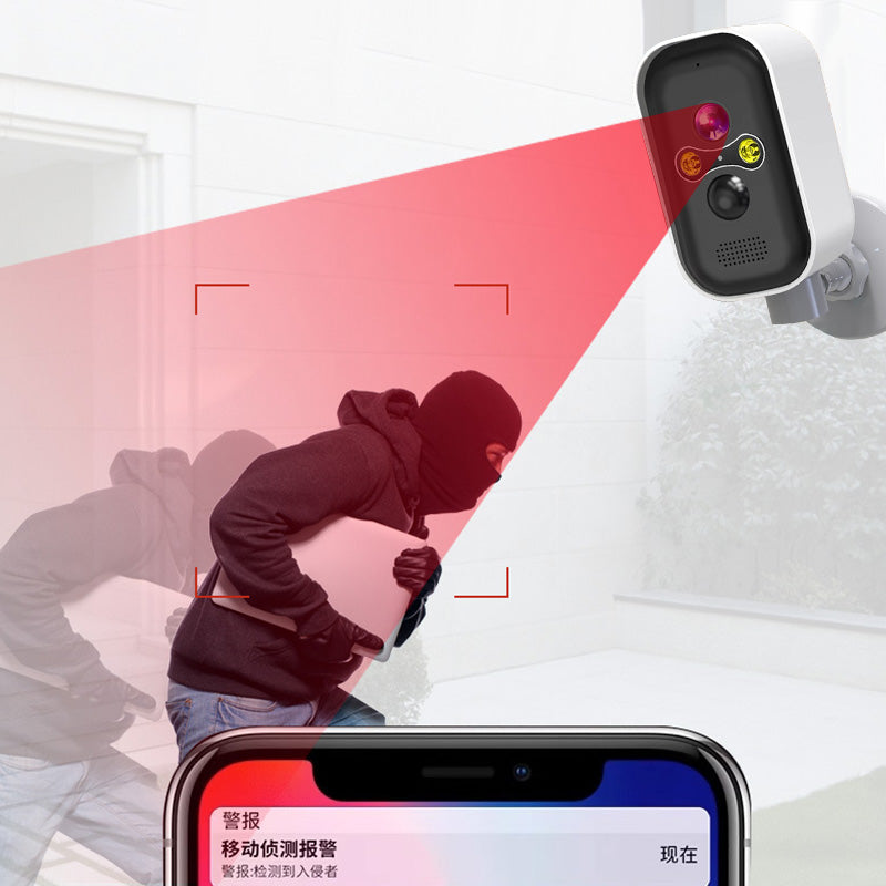 Indoor Security Camera with integrated microphone and speaker for clear two-way communication