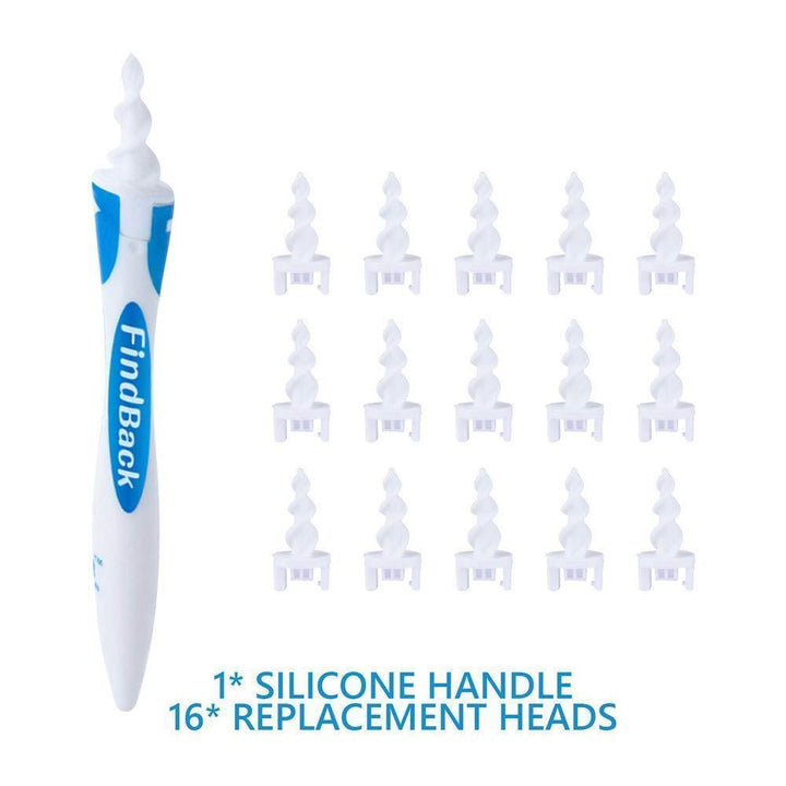 Smart Spiral Ear Cleaner Kit with multiple silicone tips for safe earwax removal and hygiene