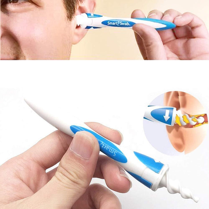 Health accessory: Smart Spiral Ear Cleaner Kit with different size silicone tips for thorough cleaning