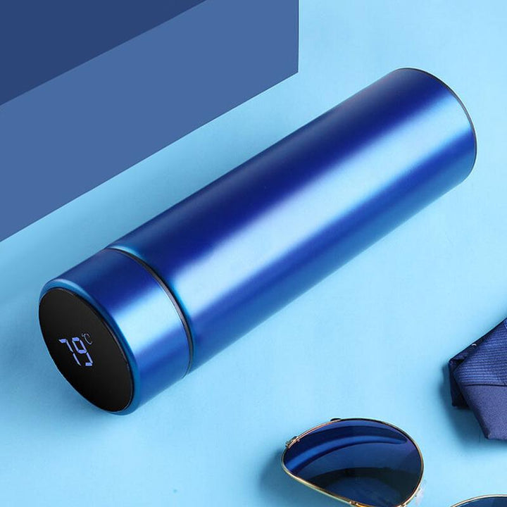 Modern smart insulated bottle for all, 500ml, with digital temp display, a perfect eco-gift