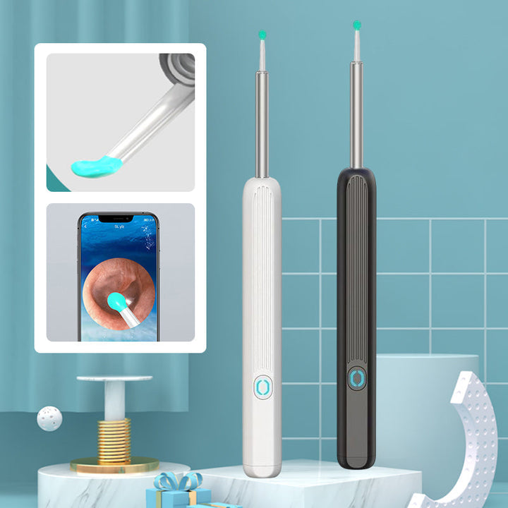 Compact smart visual ear cleaner with HD camera, an essential personal care gadget for ear hygiene.