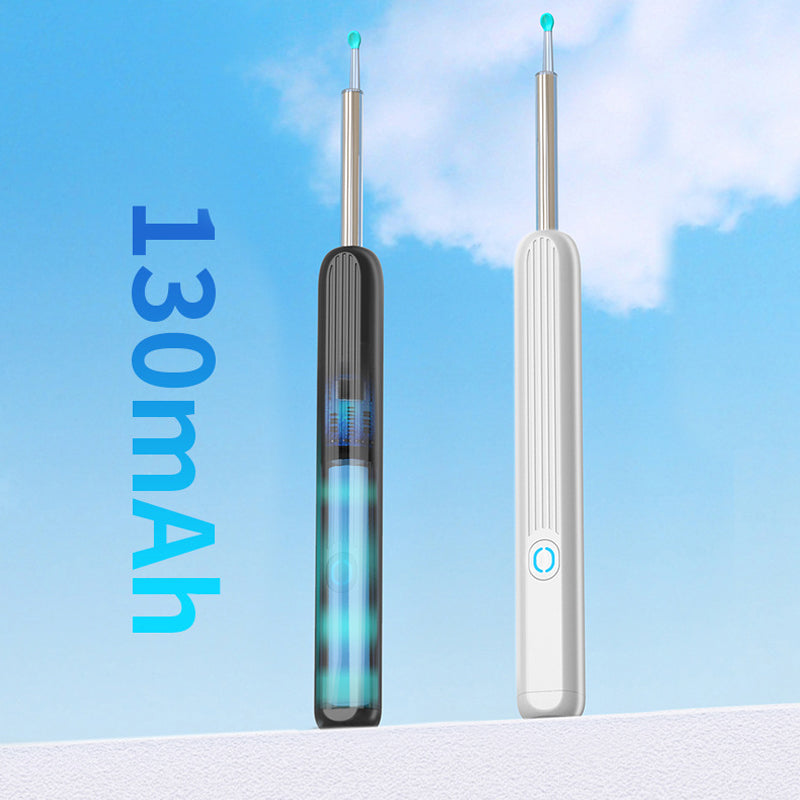 Unisex smart ear cleaner paired with a smartphone app, showcasing the real-time HD camera view.