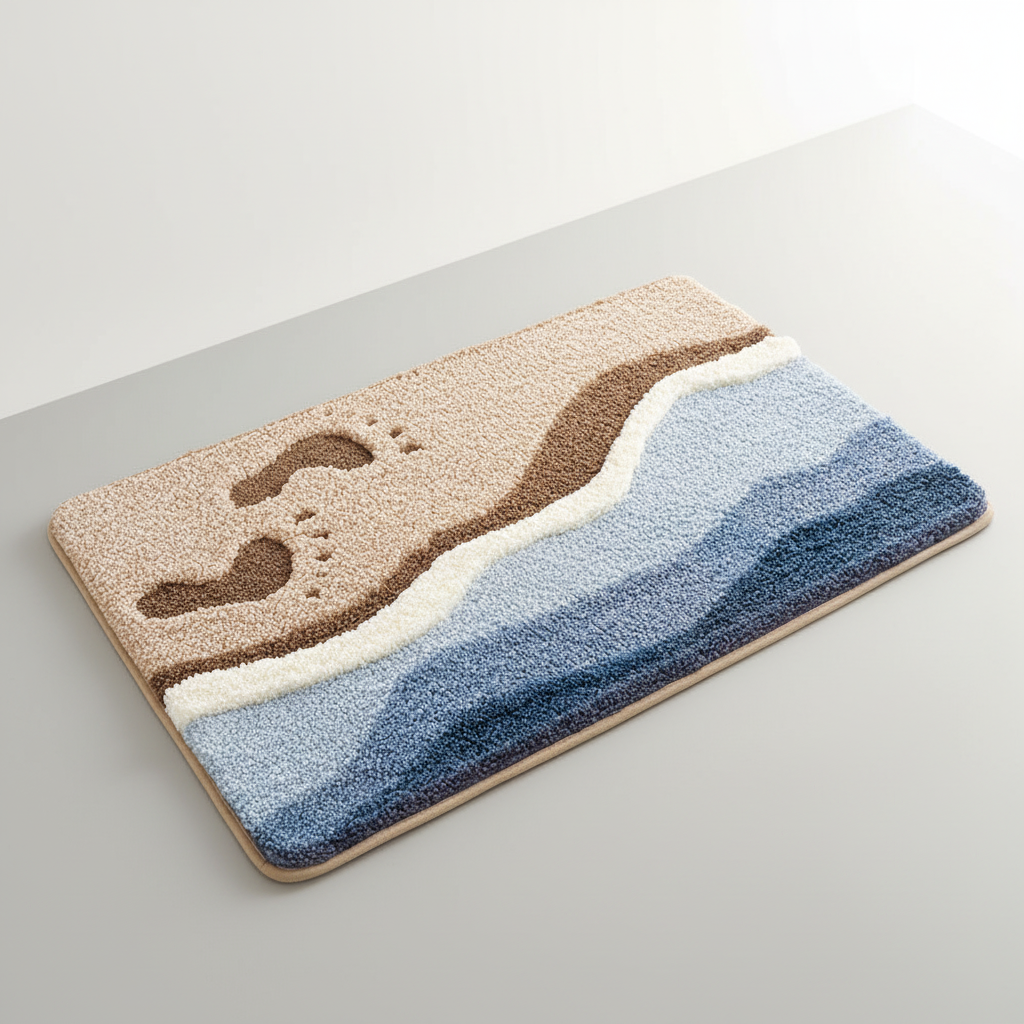 Luxurious soft plush bathroom rug for ultimate comfort. Absorbent, non-slip, and perfect home decor.