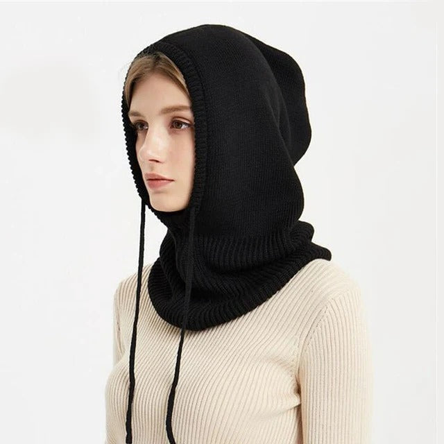 Soft women's wool slouchy beanie hat, ideal for cozy winter warmth & comfort.