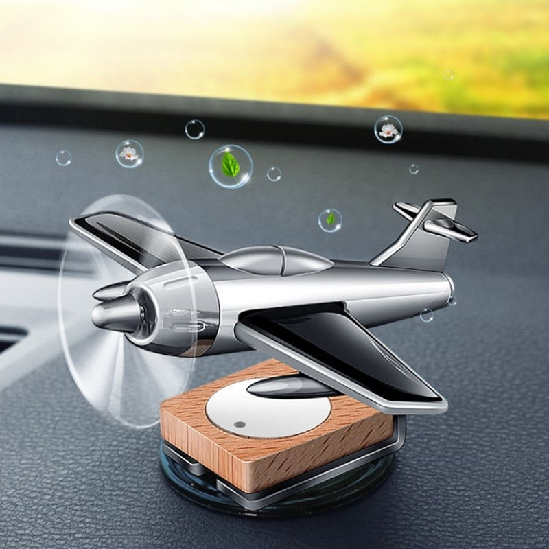 Vent clip solar airplane car diffuser with natural fragrant oils, auto air freshener accessory