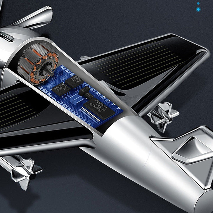 Compact solar airplane car diffuser for home fragrance, unique car accessory and aromatic device