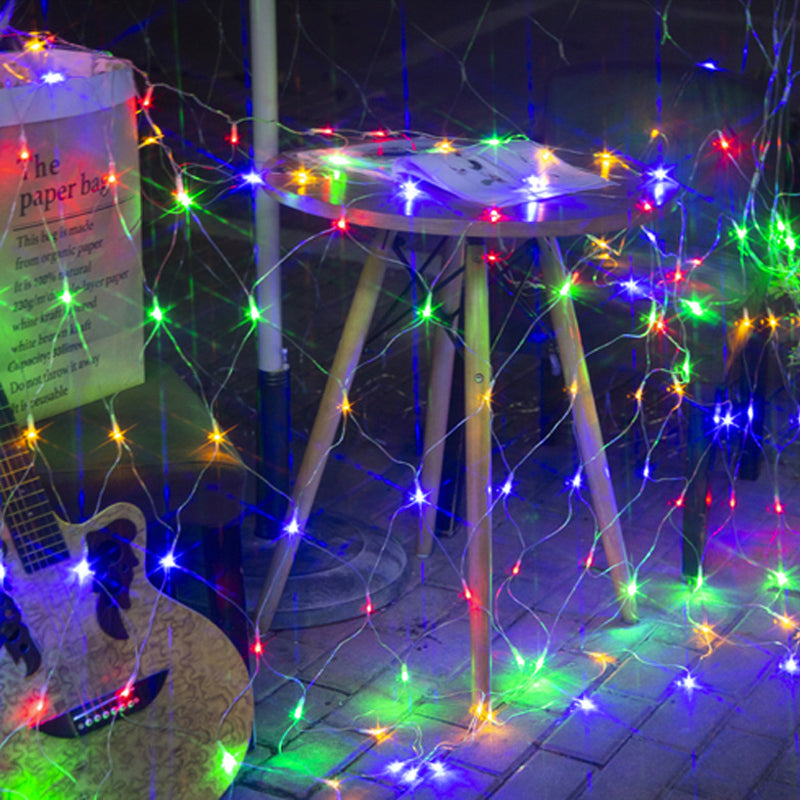 Collection of solar powered mesh light decorations, offering versatile garden and party lighting