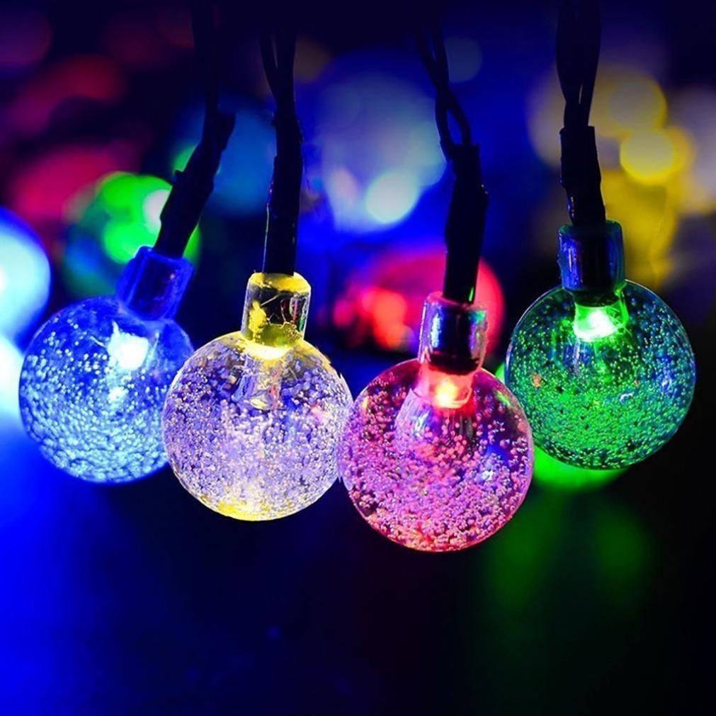 LED string lights powered by solar, providing bright and eco-friendly garden illumination