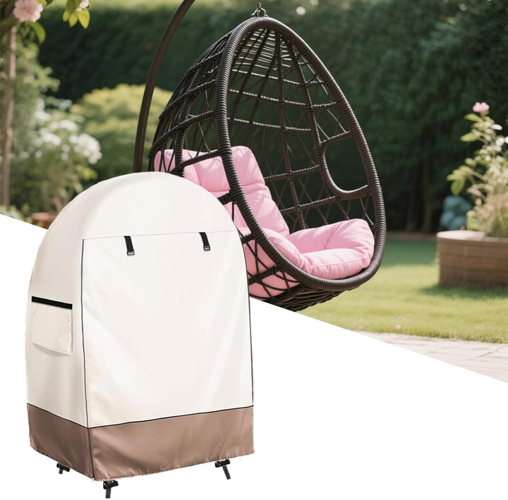 Protect your patio egg chair with Solara waterproof cover, features easy access double zipper.