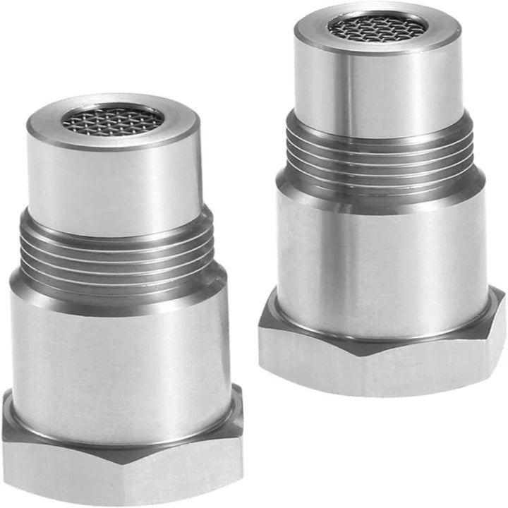Enhance vehicle performance & fuel efficiency with these automotive O2 sensor spacers & mini converters, set of two.