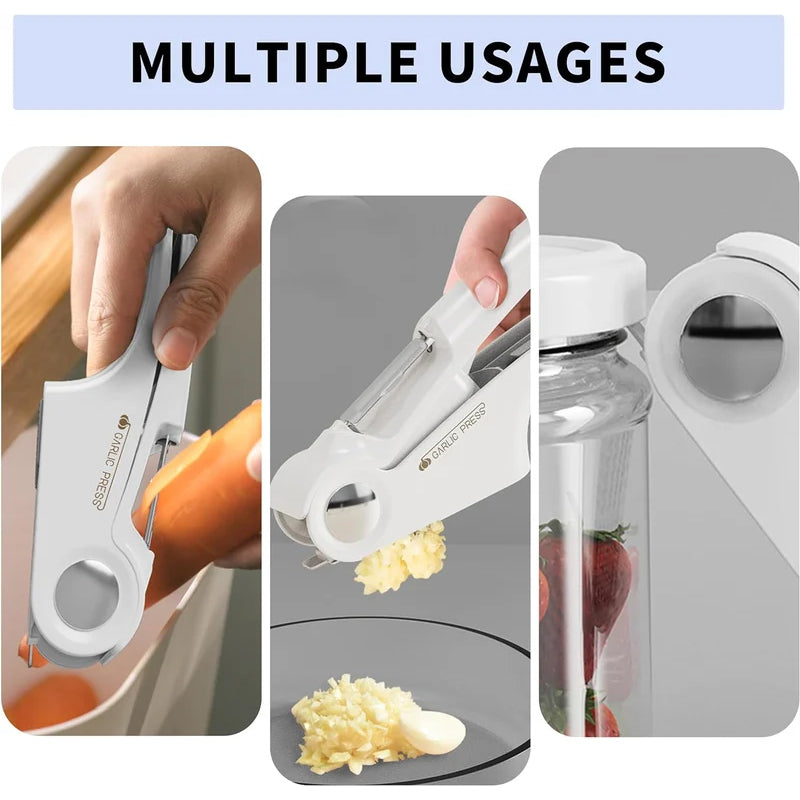Innovative design stainless steel garlic press, top kitchen gadget performance.