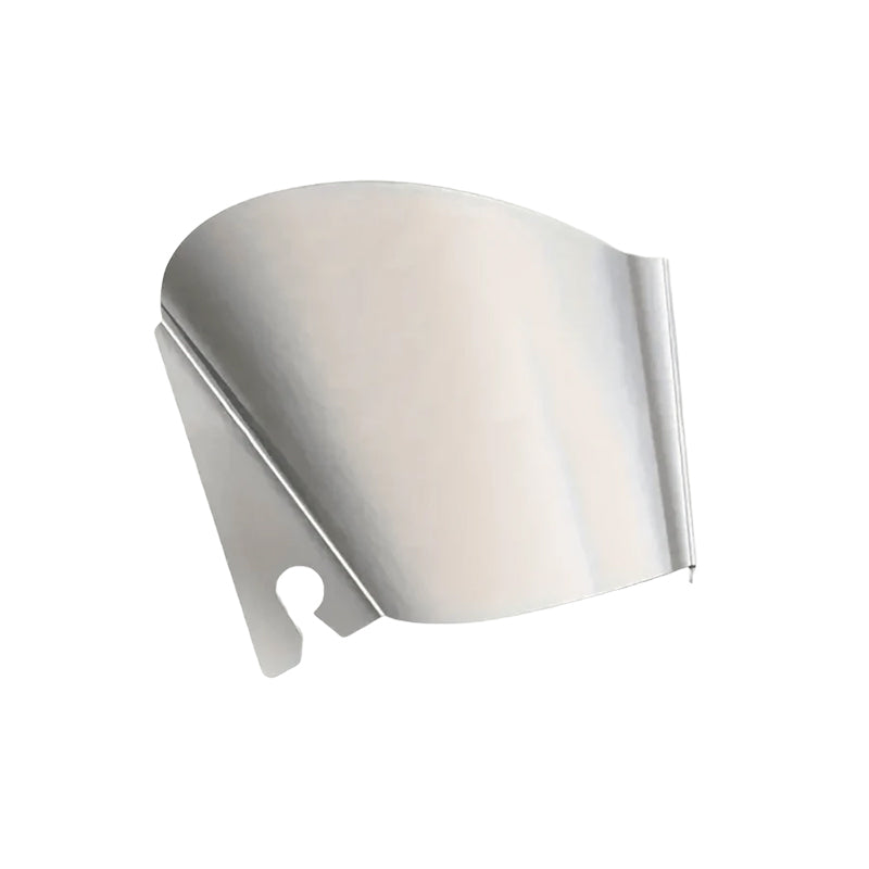 Baking essential: stainless steel pouring shield, keeps countertops clean during mixing.