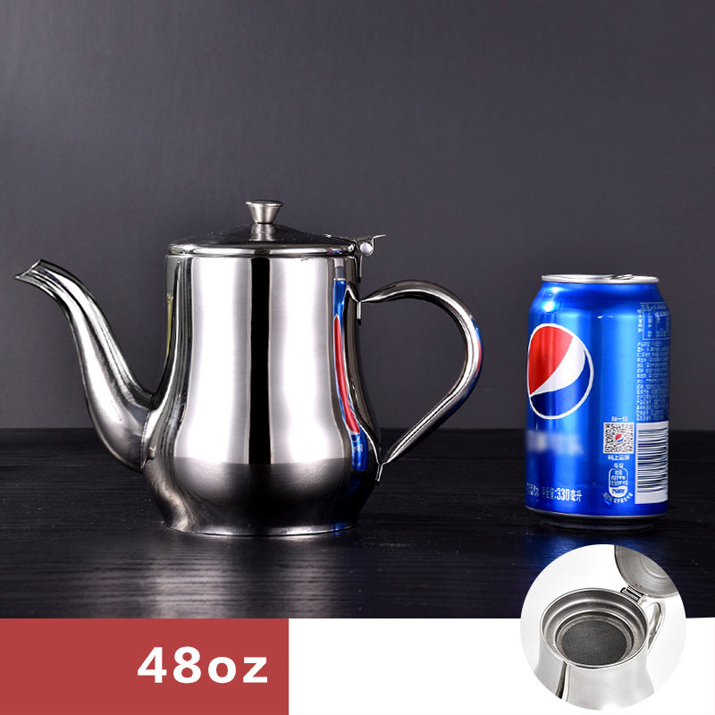 This stainless steel grease container is essential for healthy home cooking, filtering out unwanted particles.