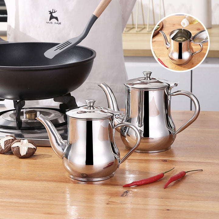 Grease filter pot made of high-quality stainless steel, ensuring clean oil and lasting kitchen performance.