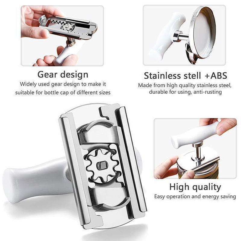 Ergonomic kitchen gadget: universal jar opener designed for easy grip bottle and jar lids